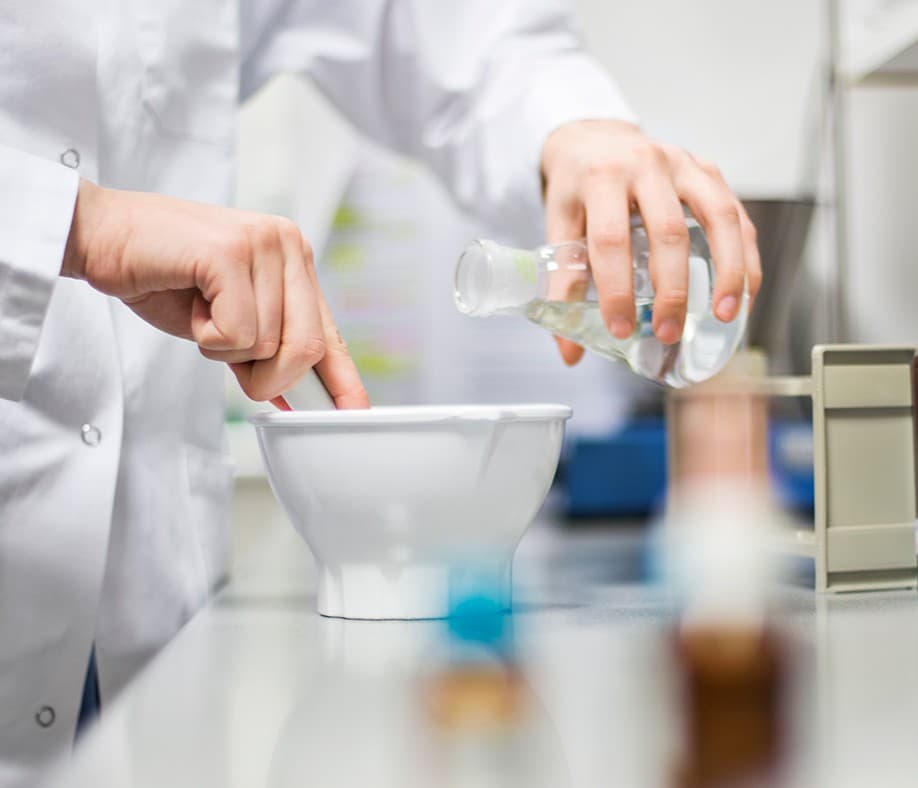 Pharmacist consulting patient